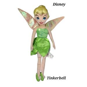 Disney Store Tinkerbell Fairy Princess Plush Doll Large Big 28" Doll RARE